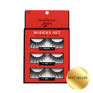 #1. ”Ready, Set, Go!"  3D Silk Lash Set